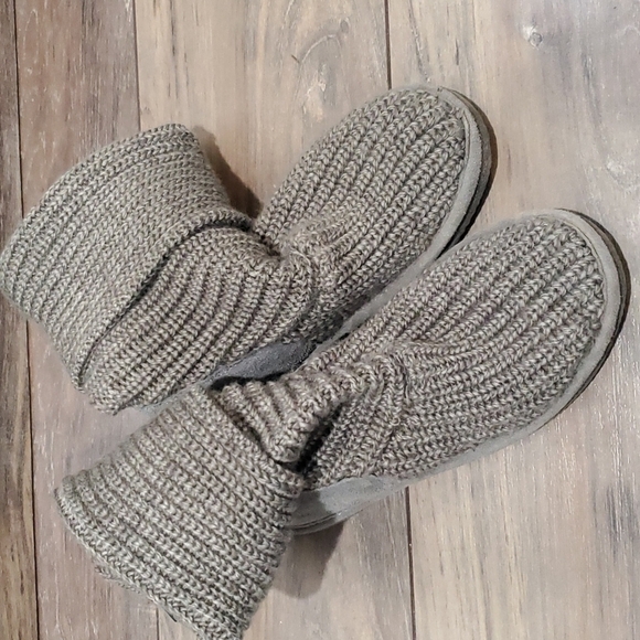 Bearpaw Womens Knit Sweater Tall shoes boots sz 7 - Picture 7 of 13